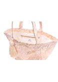 Cabas Brocart Bara Rose Gold - La Gazelle Marrakchia