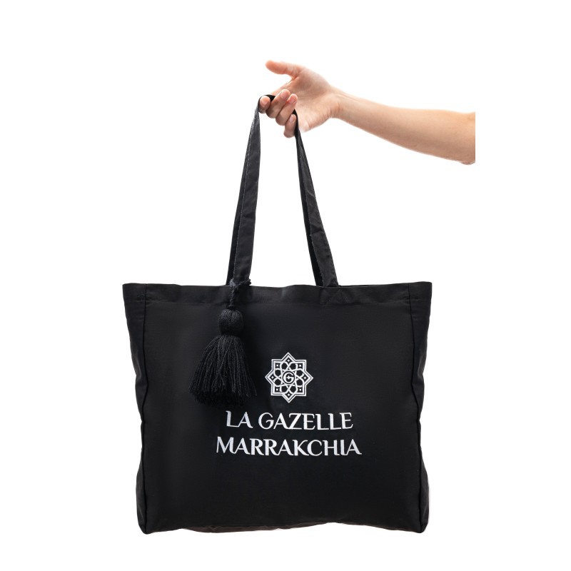 Tote bag noir - La Gazelle Marrakchia