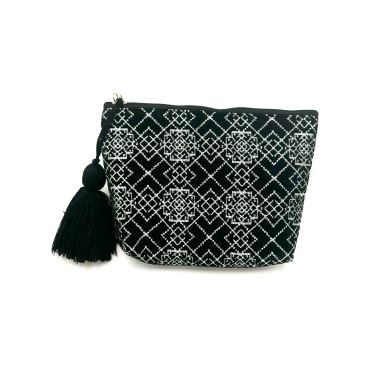 Trousse maxi pompon Hivernage - La Gazelle Marrakchia