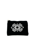 Porte-monnaie Embroidery noir - La Gazelle Marrakchia