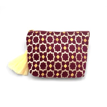 Trousse maxi pompon Medina Spirit Semmarine - La Gazelle Marrakchia