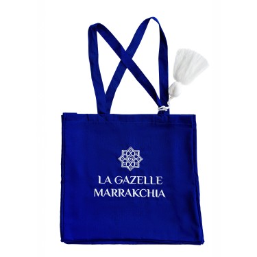 Tote bag bleu - La Gazelle Marrakchia