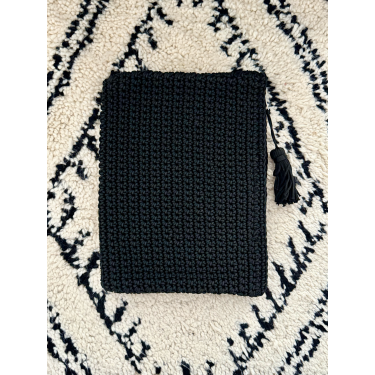 Pochette ordinateur noir - La Gazelle Marrakchia