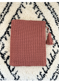 Pochette ordinateur bois de rose - La Gazelle Marrakchia