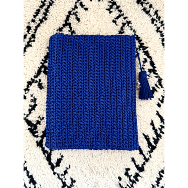 Pochette ordinateur bleu majorelle - La Gazelle Marrakchia