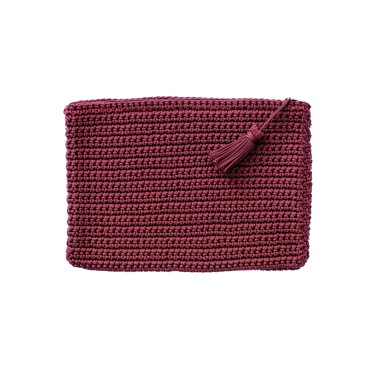 Pochette ordinateur aubergine - La Gazelle Marrakchia