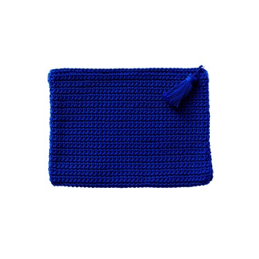 Pochette ordinateur bleu majorelle - La Gazelle Marrakchia