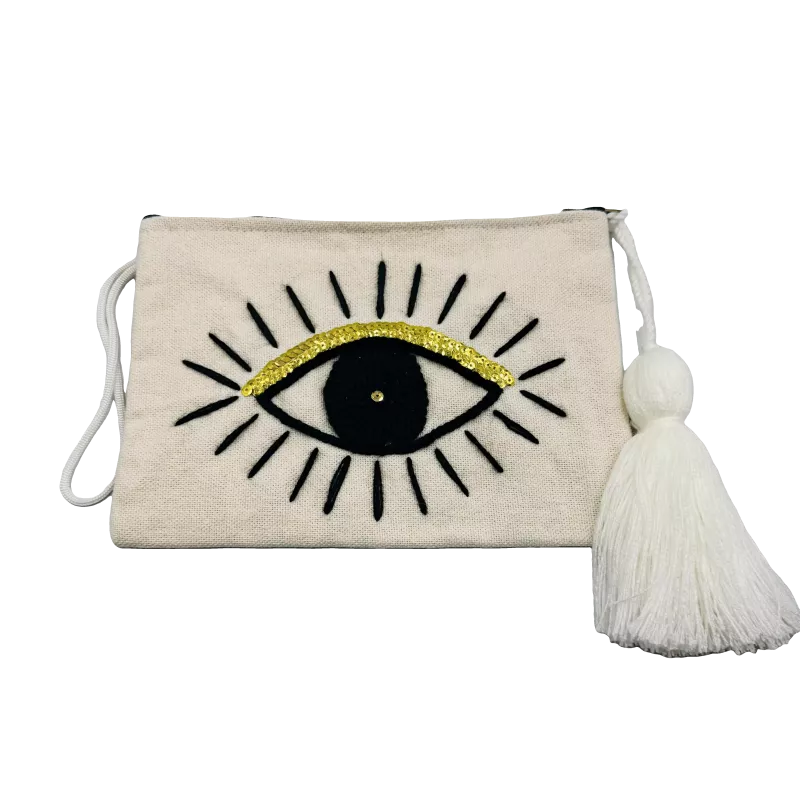 Trousse œil doré - La Gazelle Marrakchia