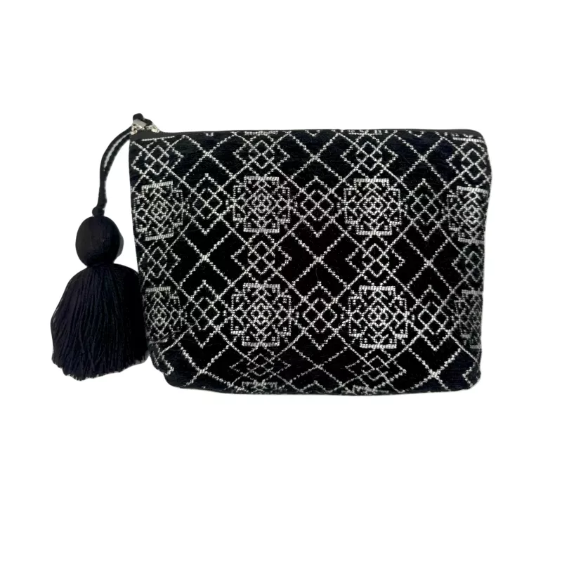 Trousse de maquillage artisanale brodée - La Gazelle Marrakchia