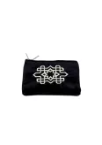 Porte-monnaie Embroidery noir - La Gazelle Marrakchia