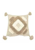 Housse de coussin beige losange - La Gazelle Marrakchia