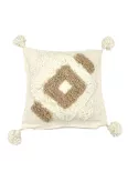 Housse de coussin crème losange - La Gazelle Marrakchia