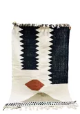 Tapis Zanafi Tableau crème motifs colorés kaki noir rouge - La Gaze...
