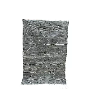 Tapis Zanafi noir - La Gazelle Marrakchia