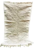 Tapis Zanafi crème marron - La Gazelle Marrakchia